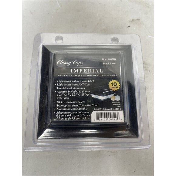 SL082B Imperial Solar Post Cap,- Fits 2" X 2", 2.25" X 2.25", 2.5" X 2.5" Posts, - Picture 2 of 2